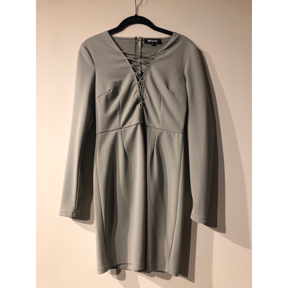 Missguided Grey Mini Dress